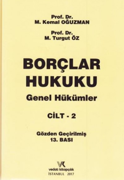 Borçlar Hukuku / Genel Hükümler Cilt 2 (Ciltli) Borçlar Hukuku / Genel Hükümler Cilt 2 (Ciltli)
