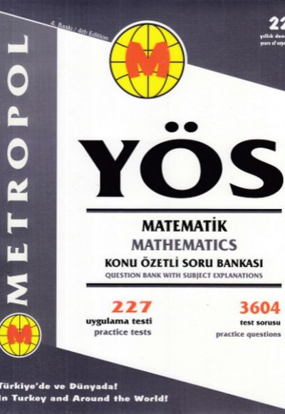 Metropol YÖS Matematik Konu Özetli Soru Bankası (Yeni) Metropol YÖS Matematik Konu Özetli Soru Bankası (Yeni)