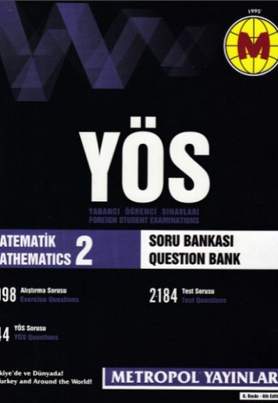 Metropol YÖS Matematik 2 Soru Bankası (Yeni) Metropol YÖS Matematik 2 Soru Bankası (Yeni)