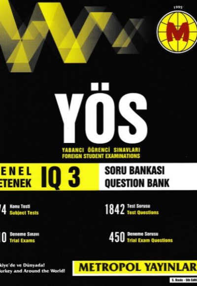 Metropol YÖS IQ Soru Bankası 3 (Yeni) Metropol YÖS IQ Soru Bankası 3 (Yeni)