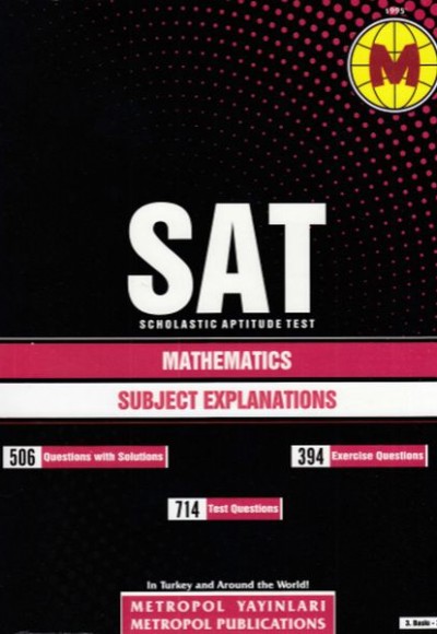 Metropal SAT Mathematics Subject Explanations (Yeni) Metropal SAT Mathematics Subject Explanations (Yeni)