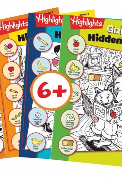Highlights Hidden Pictures Puzzles (Gizli Resimler) 4'lü Set Highlights Hidden Pictures Puzzles (Gizli Resimler) 4'lü Set