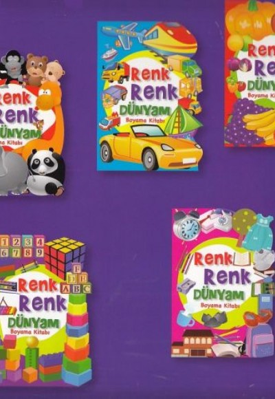 Renk Renk Dünyam Boyama Kitabı (5 Kitap) Renk Renk Dünyam Boyama Kitabı (5 Kitap)