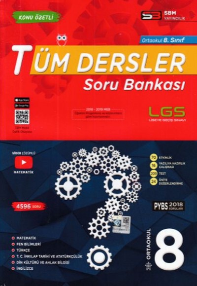 SBM 8. Sınıf Tüm Dersler Soru Bankası (Yeni) SBM 8. Sınıf Tüm Dersler Soru Bankası (Yeni)