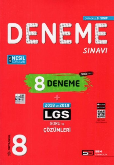 SBM 8. Sınıf LGS 8 Deneme Sınavı SBM 8. Sınıf LGS 8 Deneme Sınavı