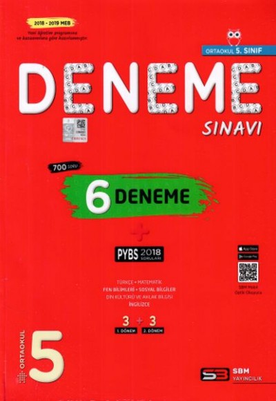 SBM 5.Sınıf PYBS 6 Deneme Sınavı (Yeni) SBM 5.Sınıf PYBS 6 Deneme Sınavı (Yeni)