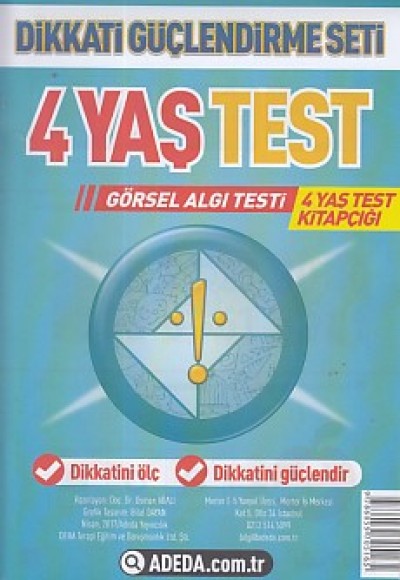 Dikkati Güçlendirme Seti 4 Yaş Test Dikkati Güçlendirme Seti 4 Yaş Test