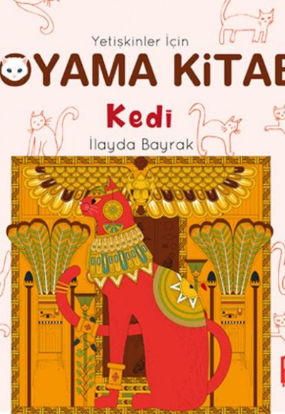 Yetişkinler İçin Boyama Kitabı - Kedi