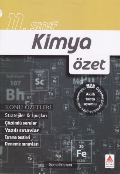 Delta Kültür 11. Sınıf Kimya Özet Delta Kültür 11. Sınıf Kimya Özet