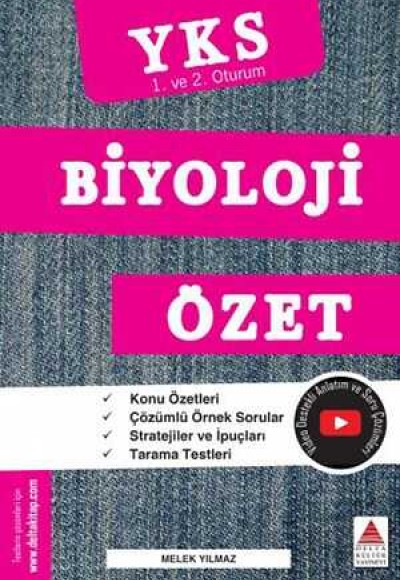Delta Kültür YKS 1. ve 2. Oturum Biyoloji Özet Delta Kültür YKS 1. ve 2. Oturum Biyoloji Özet