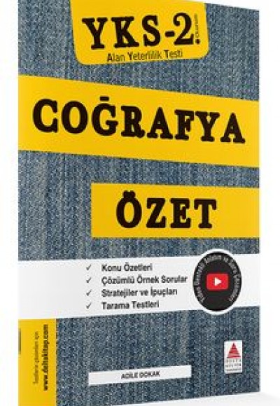 Delta Kültür YKS 2. Oturum Coğrafya Özet Delta Kültür YKS 2. Oturum Coğrafya Özet