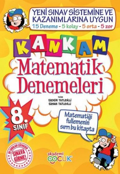 Akademi Çocuk 8. Sınıf Kankam Matematik Denemeleri