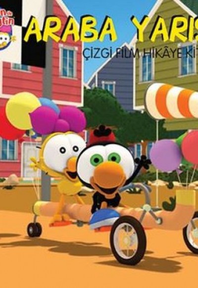 Limon ile Zeytin - Araba Yarışı Çizgi Film Hikaye Kitabı Limon ile Zeytin - Araba Yarışı Çizgi Film Hikaye Kitabı