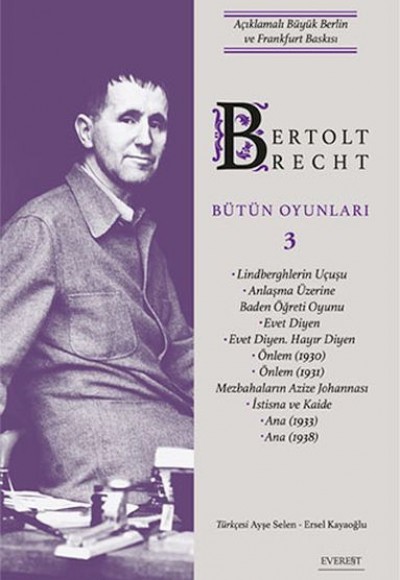 Bertolt Brecht Bütün Oyunları 3 (Ciltli) Bertolt Brecht Bütün Oyunları 3 (Ciltli)