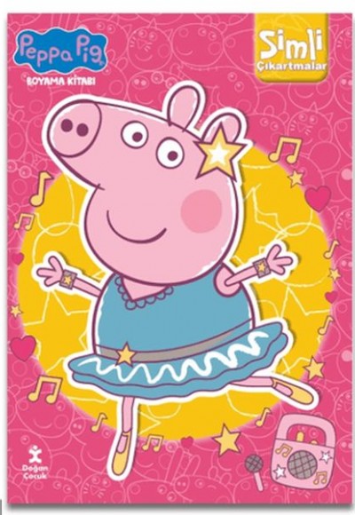 Peppa Pig Simli Çıkartmalı Boyama Peppa Pig Simli Çıkartmalı Boyama