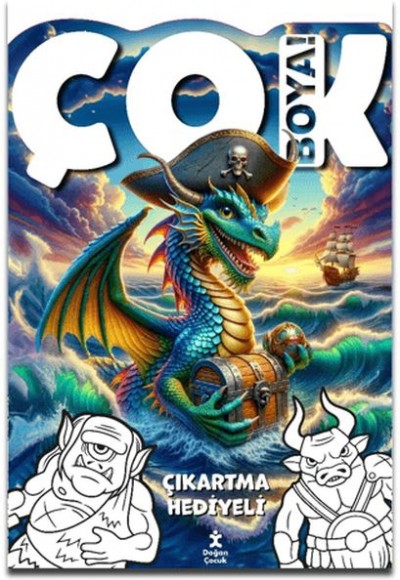 Çok Boya! - Çıkartmalı Dev Boyama Kitabı: Yaratıklar Çok Boya! - Çıkartmalı Dev Boyama Kitabı: Yaratıklar