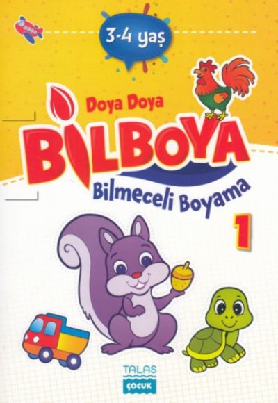 Doya Doya Bil Boya - Bilmeceli Boyama 1 - 3-4 Yaş Doya Doya Bil Boya - Bilmeceli Boyama 1 - 3-4 Yaş
