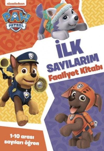 Paw Patrol - İlk Sayılarım Faaliyet Kitabı Paw Patrol - İlk Sayılarım Faaliyet Kitabı