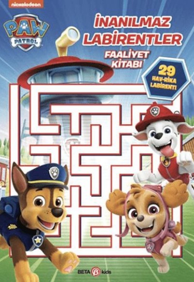 Paw Patrol - İnanılmaz Labirentler Faaliyet Kitabı Paw Patrol - İnanılmaz Labirentler Faaliyet Kitabı