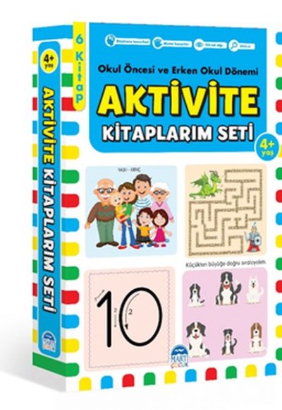 Aktivite Kitaplarım Seti 4+ Yaş - Okul Öncesi ve Erken Okul Dönemi Aktivite Kitaplarım Seti 4+ Yaş - Okul Öncesi ve Erken Okul Dönemi