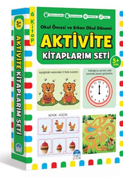 Aktivite Kitaplarım Seti 5+ Yaş -Okul Öncesi ve Erken Okul Dönemi Aktivite Kitaplarım Seti 5+ Yaş -Okul Öncesi ve Erken Okul Dönemi