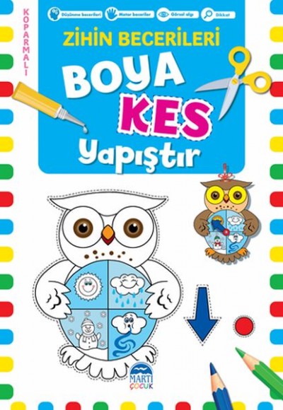 Boya Kes Yapıştır – Zihin Becerileri 5 Yaş Boya Kes Yapıştır – Zihin Becerileri 5 Yaş