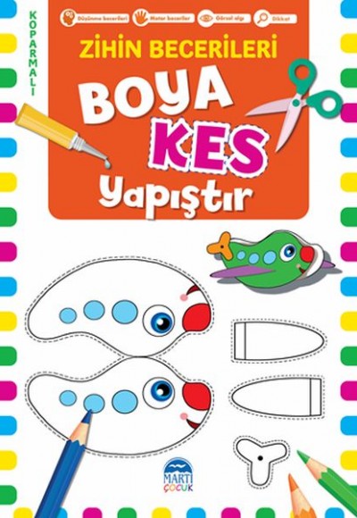 Boya Kes Yapıştır – Zihin Becerileri 4 Yaş Boya Kes Yapıştır – Zihin Becerileri 4 Yaş