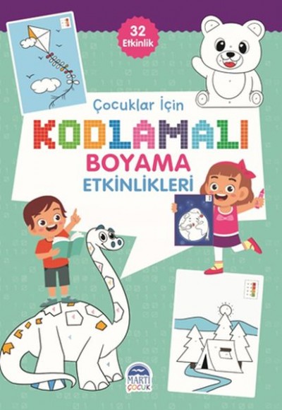 Çocuklar İçin Kodlamalı Boyama Etkinlikleri - Yeşil - 32 Etkinlik Çocuklar İçin Kodlamalı Boyama Etkinlikleri - Yeşil - 32 Etkinlik