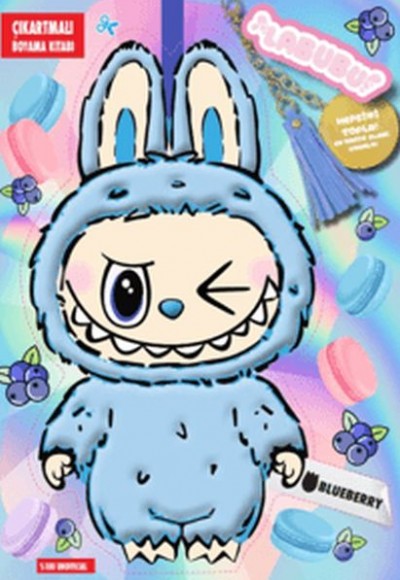Labubu Blueberry Çılgın Koleksiyon - Çıkartmalı Boyama Kitabı Labubu Blueberry Çılgın Koleksiyon - Çıkartmalı Boyama Kitabı