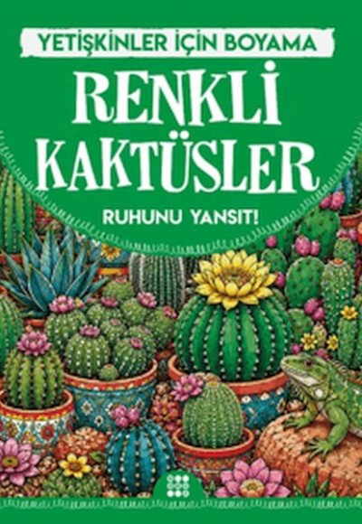 Renkli Kaktüsler & Yetişkinler için Boyama