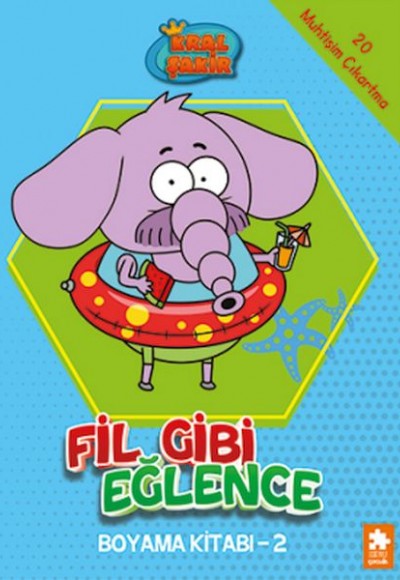 Kral Şakir Fil Gibi Eğlence Boyama Kitabı- 2 Kral Şakir Fil Gibi Eğlence Boyama Kitabı- 2