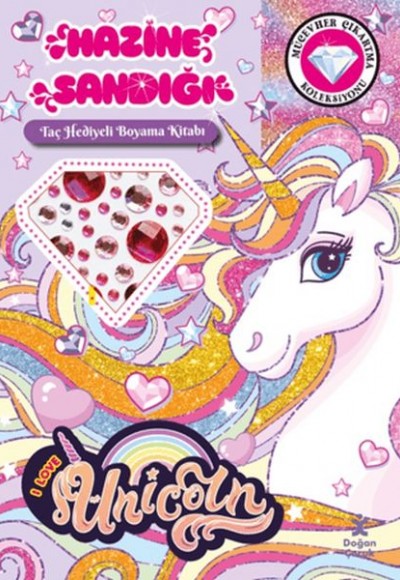 Unicorn - Hazine Sandığı (Taç Hediyeli Boyama Kitabı)