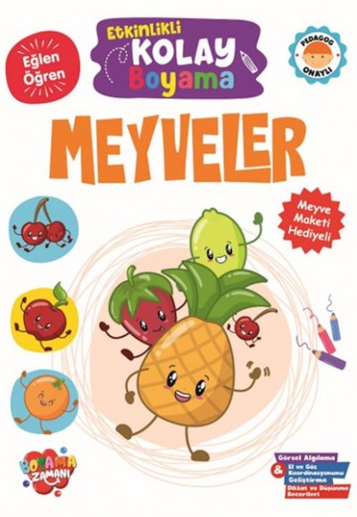 Etkinlikli Kolay Boyama -Meyveler Etkinlikli Kolay Boyama -Meyveler