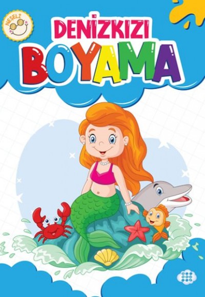 Neşeli Denizkızı Boyama Neşeli Denizkızı Boyama