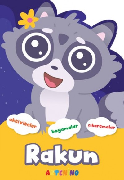 Şekilli Hayvanlar Serisi - Rakun Aktivite Boyama Çıkartma Kitabı Şekilli Hayvanlar Serisi - Rakun Aktivite Boyama Çıkartma Kitabı