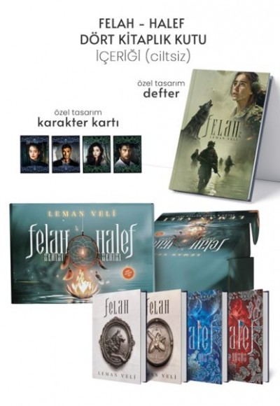 Halef Ve Felah 4 Kitaplık Hediyeli Özel Kutu Halef Ve Felah 4 Kitaplık Hediyeli Özel Kutu