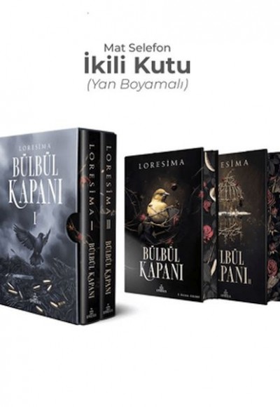 Bülbül Kapanı İkili Kutu - Yan Boyamalı Bülbül Kapanı İkili Kutu - Yan Boyamalı