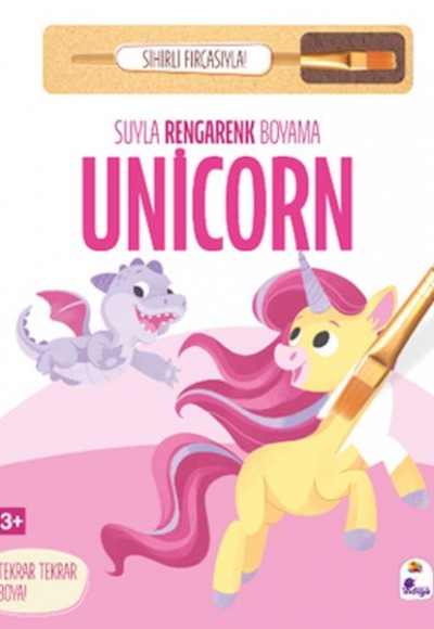 Suyla Rengarenk Boyama - Unicorn (Sihirli Fırçasıyla)