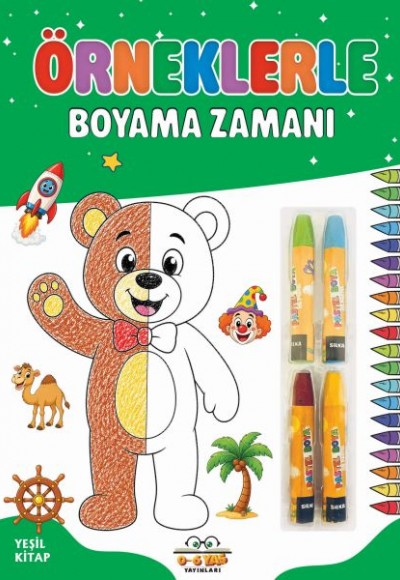 Örneklerle Boyama Zamanı - Yeşil Kitap Örneklerle Boyama Zamanı - Yeşil Kitap