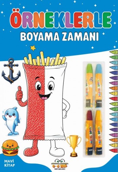 Örneklerle Boyama Zamanı - Mavi Kitap Örneklerle Boyama Zamanı - Mavi Kitap