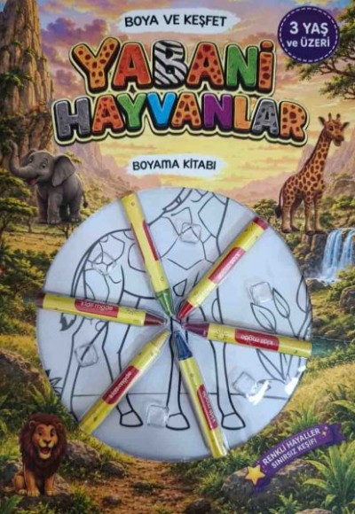 Boya Keşfet- Yabani Hayvanlar Boyama Kitabı Boya Keşfet- Yabani Hayvanlar Boyama Kitabı