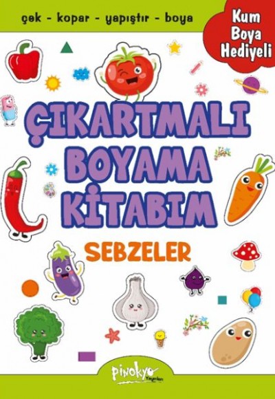 Çıkartmalı Boyama Sebzeler