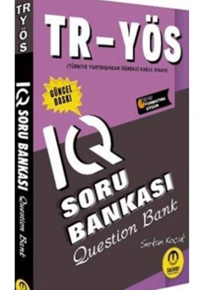 Tasarı Yayınları TR YÖS IQ Soru Bankası Tasarı Yayınları TR YÖS IQ Soru Bankası