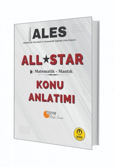 Tasarı Yayınları ALES All Star Sayısal Yetenek Matematik Mantık Konu Anlatımı Tasarı Yayınları ALES All Star Sayısal Yetenek Matematik Mantık Konu Anlatımı