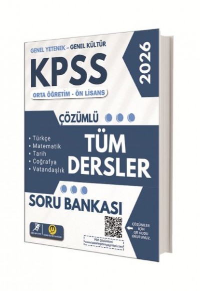 Tasarı Yayınları Kpss Orta Öğretim-Ön Lisans Soru Bankası
