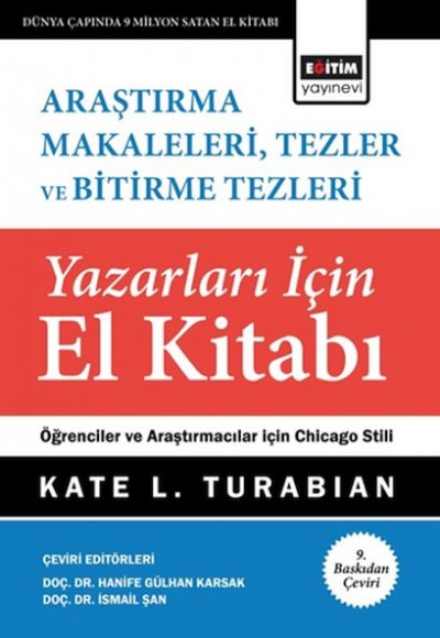 Araştırma Makaleleri, Tezler Ve Bitirme Tezleri Yazarları İçin El Kitabı Araştırma Makaleleri, Tezler Ve Bitirme Tezleri Yazarları İçin El Kitabı