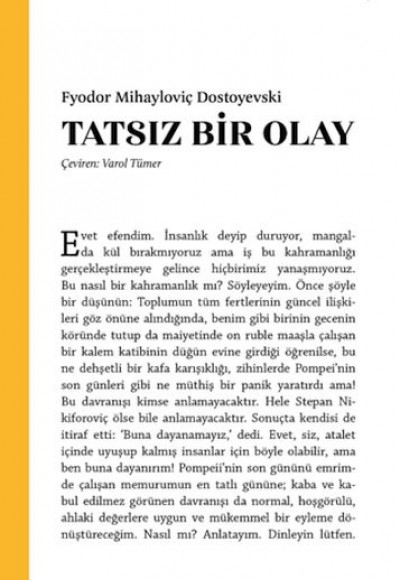 Tatsız Bir Olay