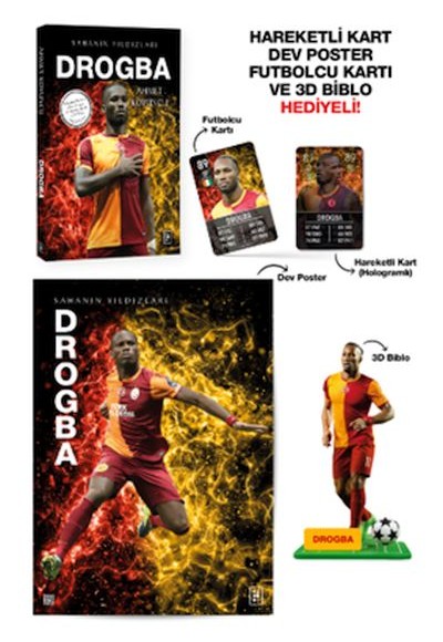 Drogba - Sahanın Yıldızları - 3D Biblo Hediyeli! Drogba - Sahanın Yıldızları - 3D Biblo Hediyeli!