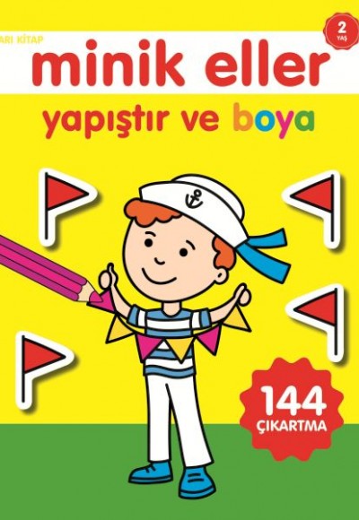 Minik Eller Yapıştır Ve Boya - Sarı Kitap Minik Eller Yapıştır Ve Boya - Sarı Kitap