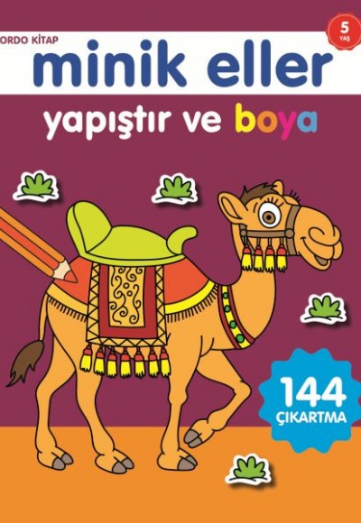 Minik Eller Yapıştır Ve Boya - Bordo Kitap Minik Eller Yapıştır Ve Boya - Bordo Kitap